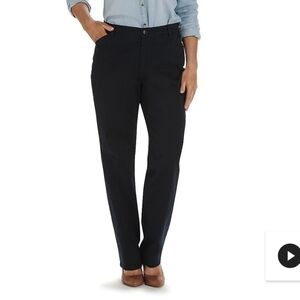 Lee Relaxed fit Straight leg Mid Rise Imperial Blue pants 18L NWT
